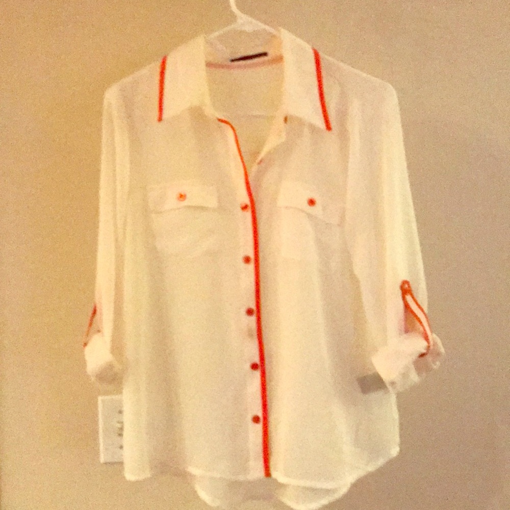 Sheer, button down